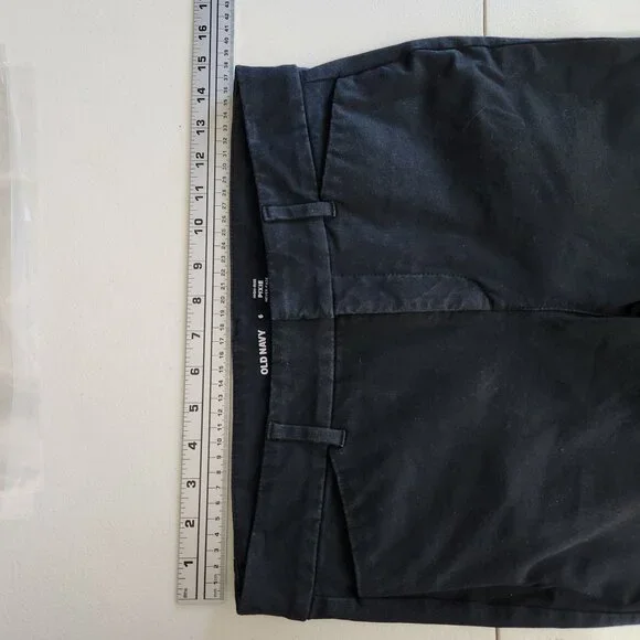 Old Navy Pants Womens Size 6 High Rise Pixie Skinny Ankle Black - Picture 6 of 12